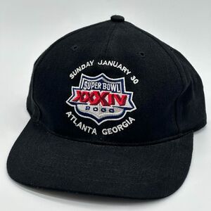 Vintage NFL Superbowl XXXIV Atlanta Snap Back Hat Jan 30 2000 Logo 7 Flat Bill